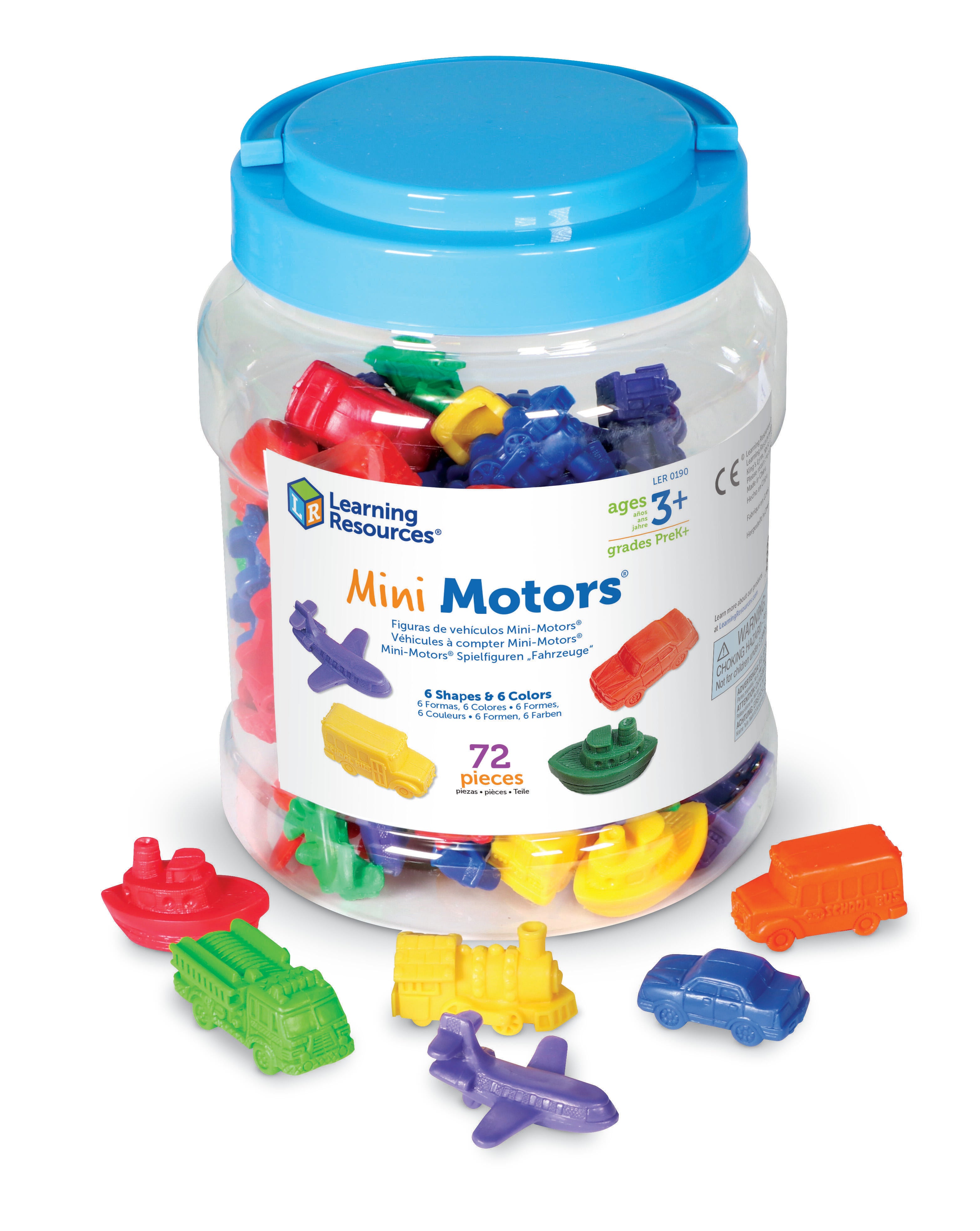 Learning Resources Mini Motors Counters, Set of 72 252765